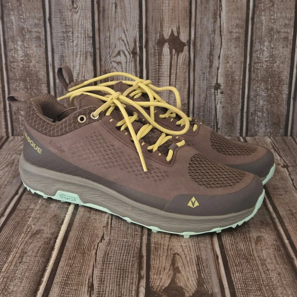 Sz 8.5 M Womens Vasque NatureTex Breeze LT NTX Low Hiking Shoes Brown Vibram